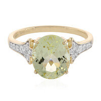 Anillo en oro con Cuncita verde menta