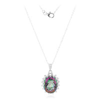 Collar en plata con Cuarzo místico