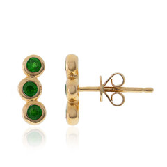 Pendientes en oro con Tsavorita de Kenia AAA (CIRARI)