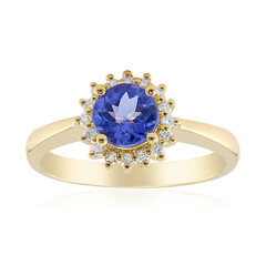 Anillo en oro con Tanzanita AAA (CIRARI)