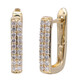 Pendientes en oro con Diamante I1 (H)  (CIRARI)