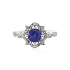 Anillo en plata con Tanzanita