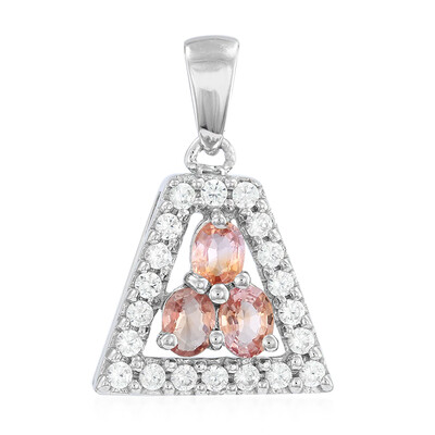 Colgante en plata con Zafiro Padparadscha