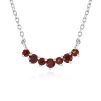 Collar en plata con Granate de la India