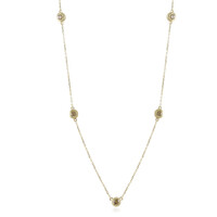 Collar en oro con Diamante champán I2