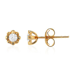 Pendientes en plata con Topacio blanco