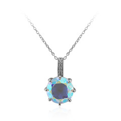 Collar en plata con Cuarzo Rayo de luna