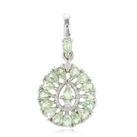 Colgante en plata con Turmalina cuprífera