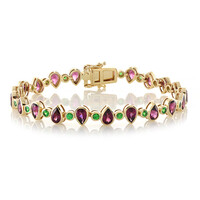Brazalete en oro con Rodolita (Adela Gold)