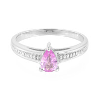 Anillo en plata con Zafiro de Ceilán rosa