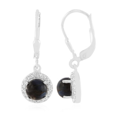 Pendientes en plata con Pietersita