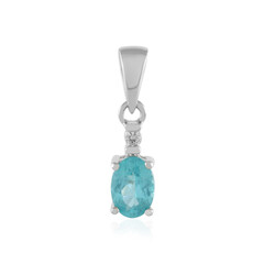 Colgante en plata con Apatita azul