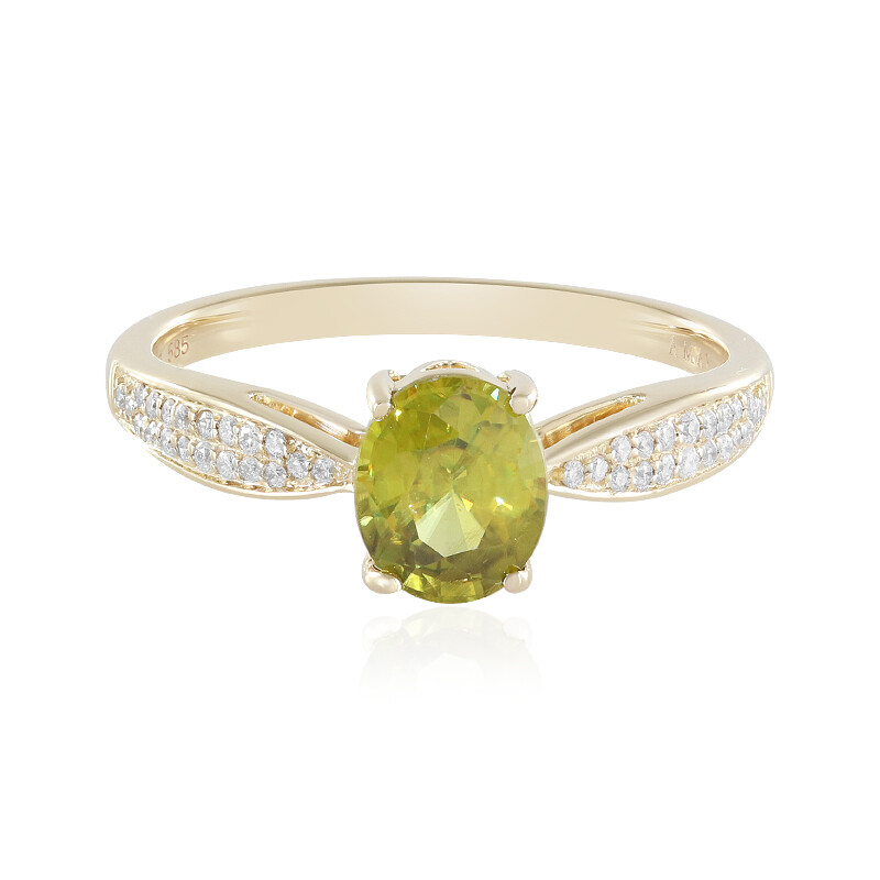 RARE !! JOLIE SPHENE VERT JAUNE DE MADAGASCAR : 1,01