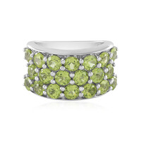 Anillo en plata con Peridoto (de Melo)