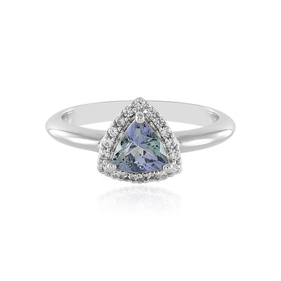 Anillo en plata con Tanzanita sin calentar