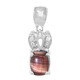 Colgante en plata con Ojo de tigre rojo
