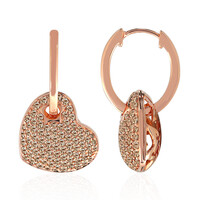 Pendientes en oro con Diamante rosa de Francia de Argyle SI1