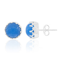 Pendientes en plata con Jade azul