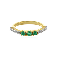 Anillo en plata con Esmeralda de Colombia