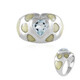Anillo en plata con Topacio azul cielo (Adela Silber)