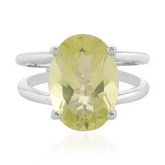 Anillo en plata con Quarzo limón