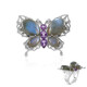 Anillo en plata con Labradorita (Dallas Prince Designs)