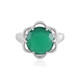 Anillo en plata con Ónix verde (Adela Silber)