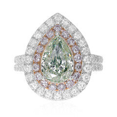 Anillo en oro con Diamante verde SI1 (CIRARI)