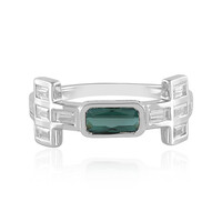 Anillo en plata con Indicolita(Adela Silber)