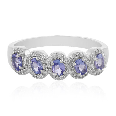 Anillo en plata con Tanzanita