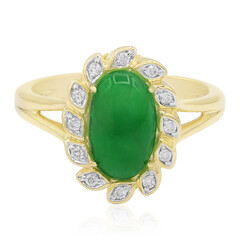 Anillo en oro con Jadeita imperial