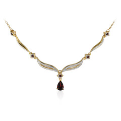 Collar en plata con Granate de Mozambique