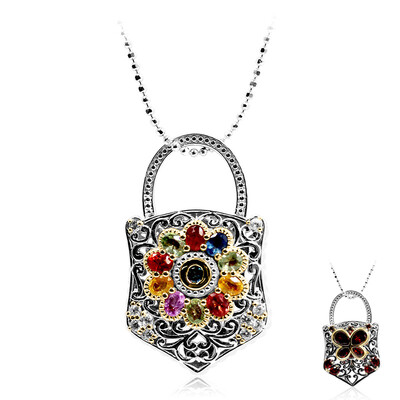 Collar en plata con Granate de Mozambique (Dallas Prince Designs)