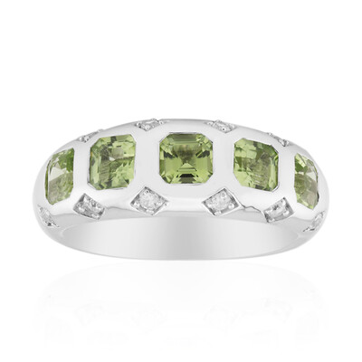 Anillo en plata con Peridoto de Jilin (Remy Rotenier)