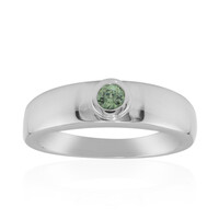 Anillo en plata con Demantoide de Madagascar (John Ferry)