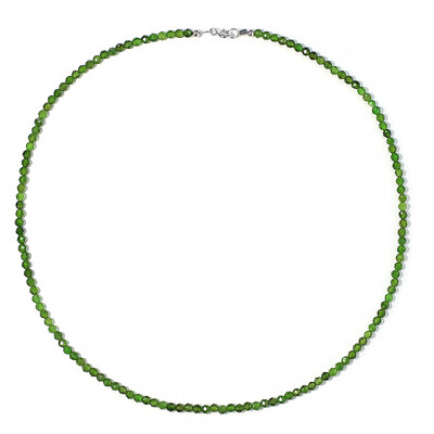 Collar en plata con Diópsido de Rusia