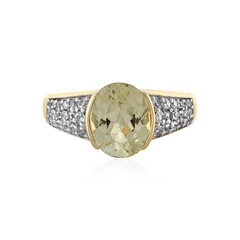 Anillo en oro con Cuncita amarillo canario