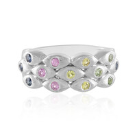 Anillo en plata con Zafiro azul (de Melo)