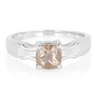 Anillo en plata con Cuarzo ahumado