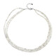 Collar en plata con Zircón gris
