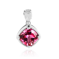 Colgante en plata con Topacio rosa