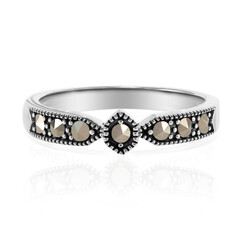 Anillo en plata con Marcasita