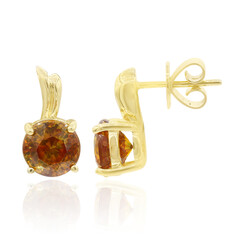 Pendientes en oro con Esfalerita