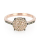 Anillo en plata con Diamante chocolate