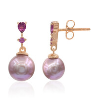 Pendientes en plata con Perla Ming (TPC)