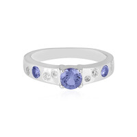 Anillo en plata con Tanzanita