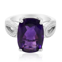 Anillo en plata con Amatista de Marruecos