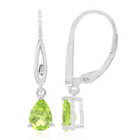 Pendientes en plata con Peridoto