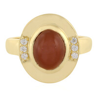 Anillo en plata con Piedra de luna de Kangeyam