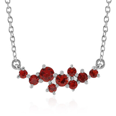 Collar en plata con Rubí de Tanzania (Adela Silber)